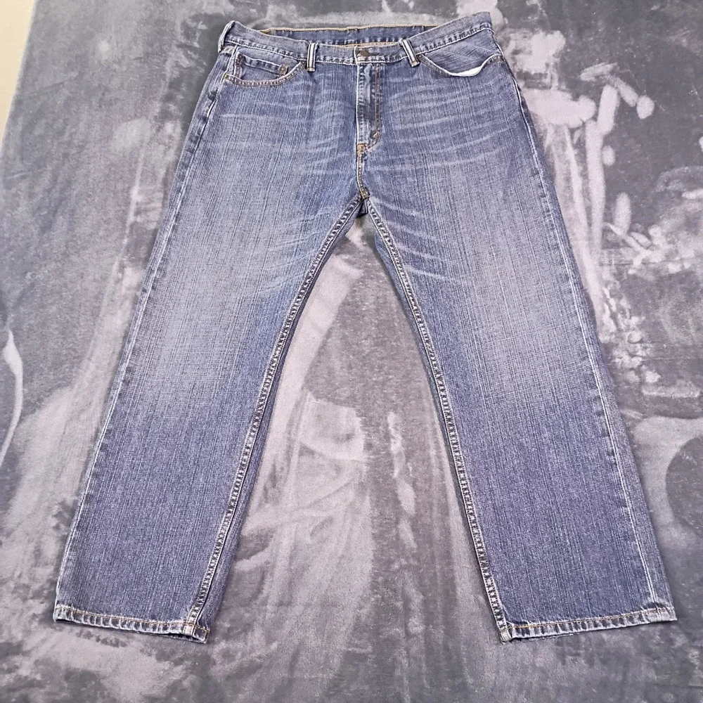 Levis‎ 505 Regular Fit Jeans Mens 40x30 Blue Denim Straight Leg Rare Tag